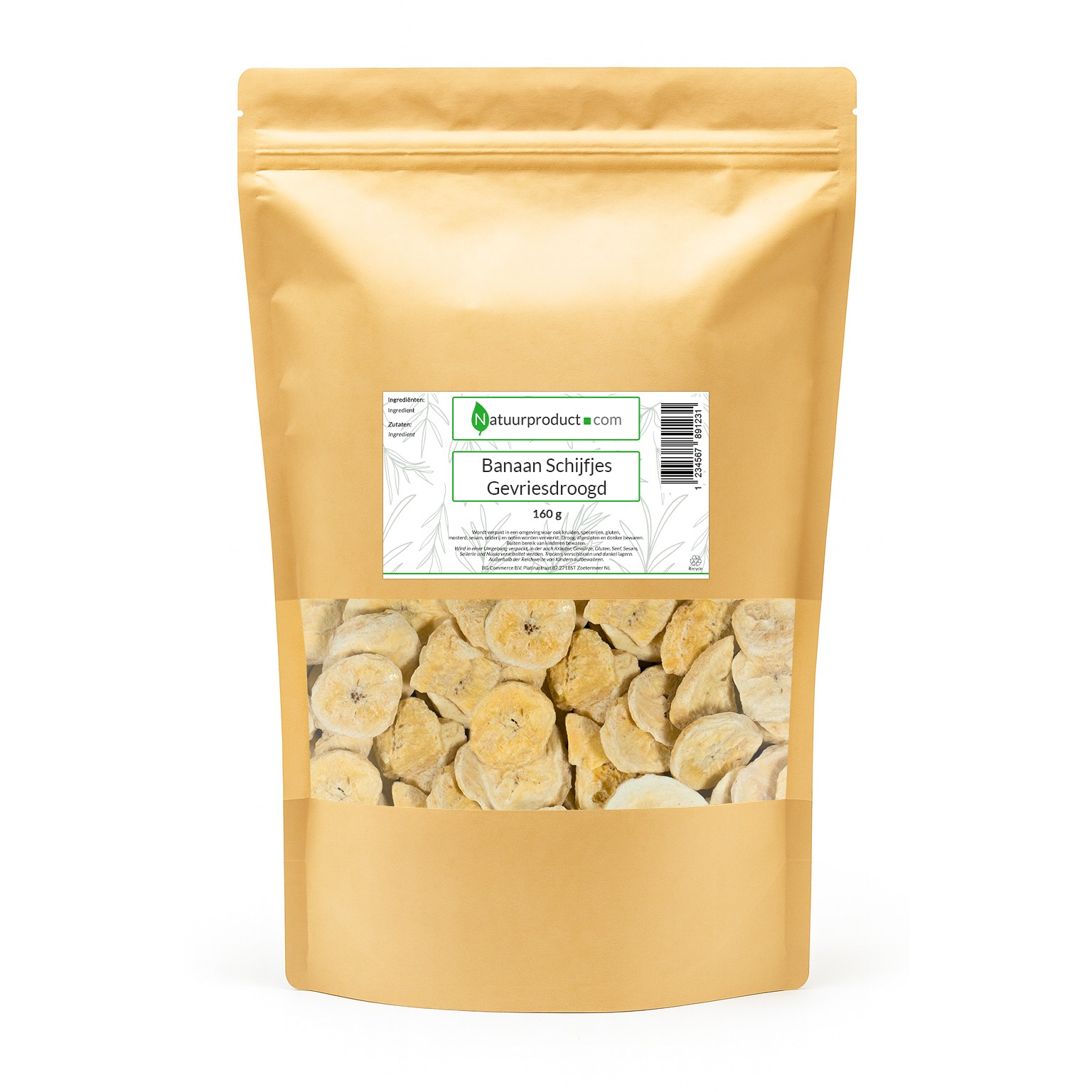 Gefriergetrocknete Bananenscheiben