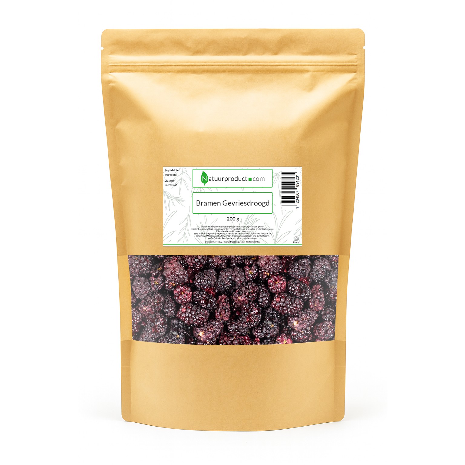 Gefriergetrocknete Brombeeren