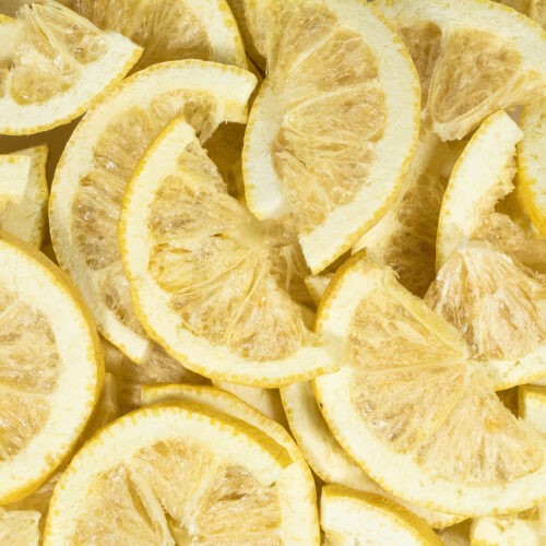 Gefriergetrocknete Zitronenscheiben